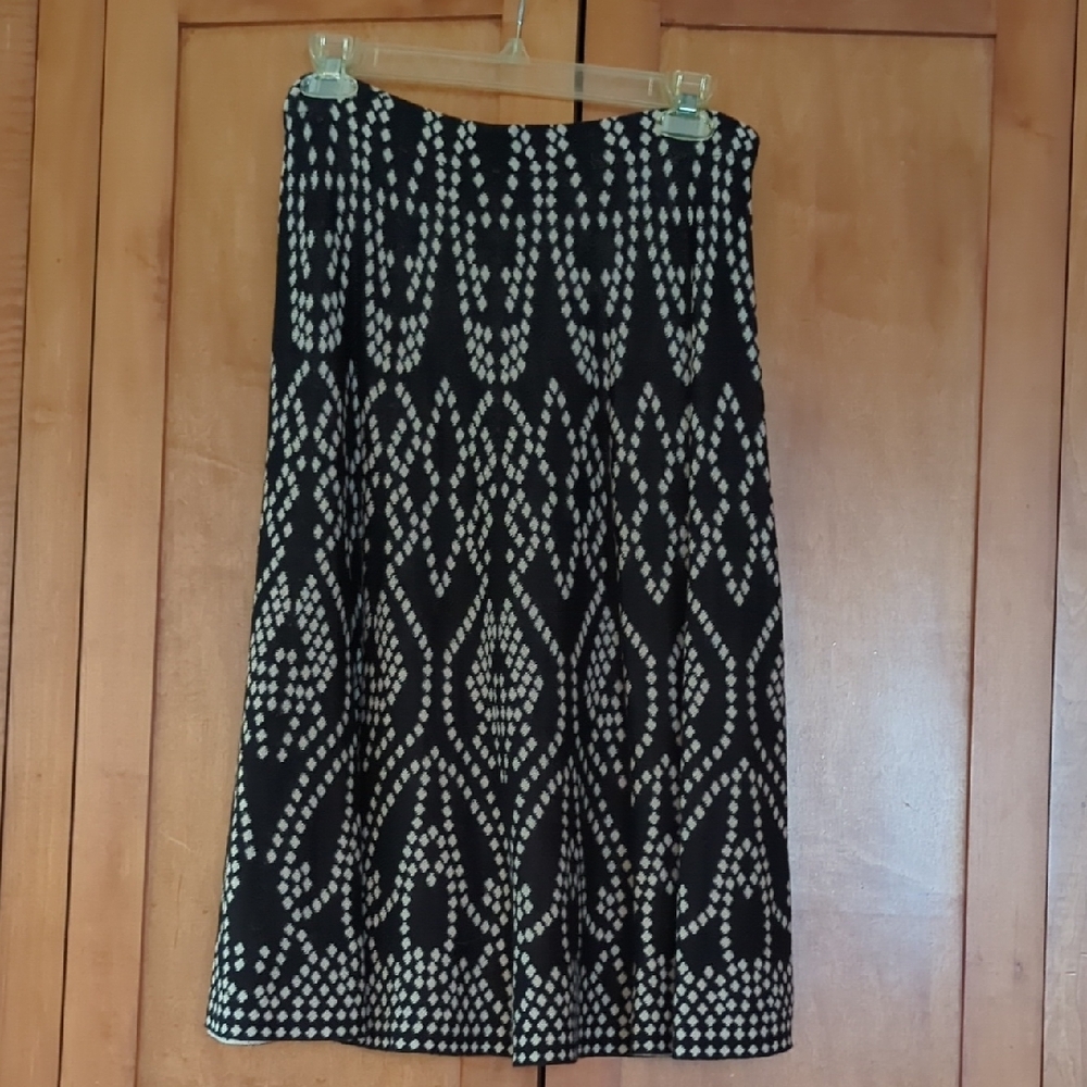 New Kikit Chic Pull On Black A-Line Sweater Skirt Medium